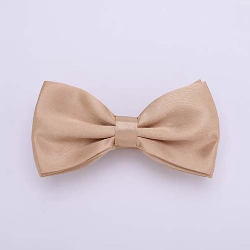 Champagne Gold 1 шт джентльменский мужской классический Атласный Галстук-бабочка галстук для свадебной вечеринки регулируемый галстук-бабочка - Цвет: Champagne Gold