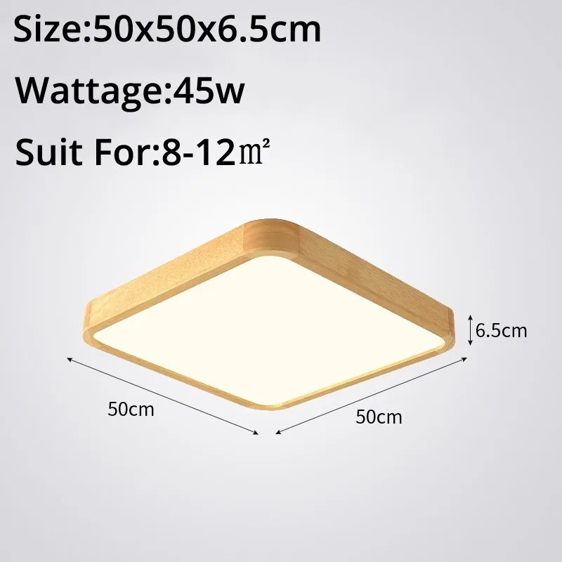 50x50x6.5m 45w Ультра-тонкий светодиодный потолочный светильник для гостиной, люстры, потолочный светильник для современной потолочной лампы высотой 6 см - Цвет корпуса: 50x50x6.5m 45w