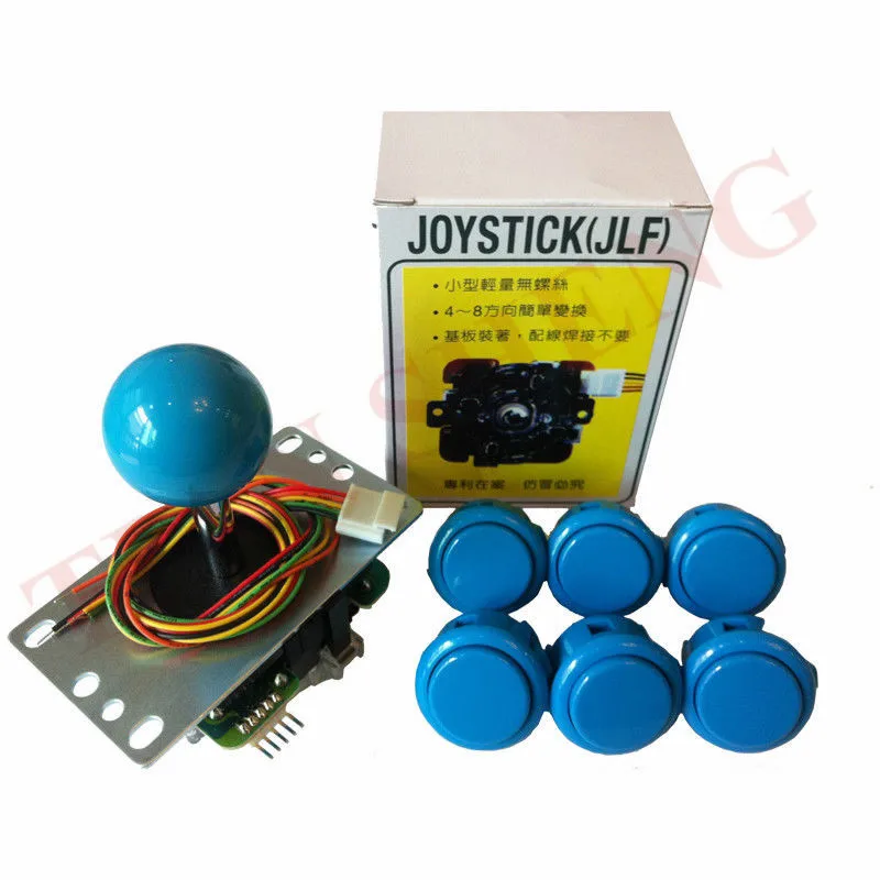 Высококачественный оригинальный набор Sanwa JLF-TP-8YT 5Pin джойстик + 6 шт. OBSF-30 кнопок для
