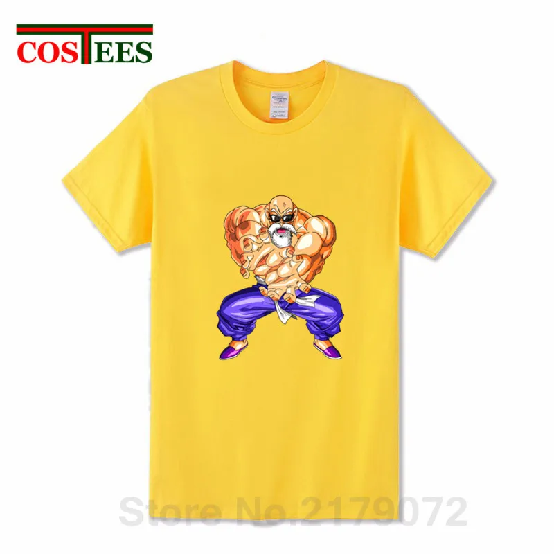 Комикс манга мутен Каме Мастер Роши футболка аниме Dragon Ball Z Супер Saiyan пародия