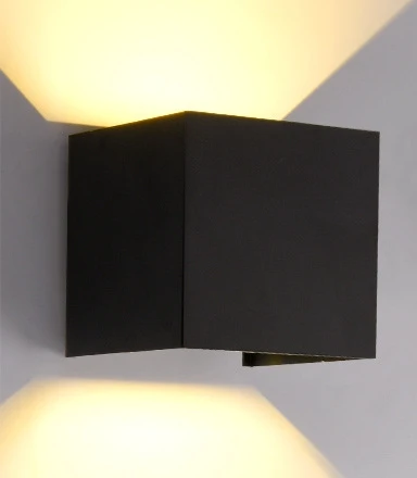 

IP65 Waterproof 12W Modern Aluminum Outdoor Indoor Led Wall Lamp Adjustable Surface Mounted Cube Led Garden Porch Lamp Light