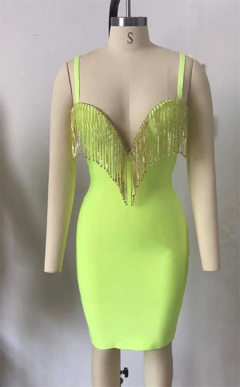 Высокое качество Vestido ремень v образным вырезом мини праздничное Бандажное