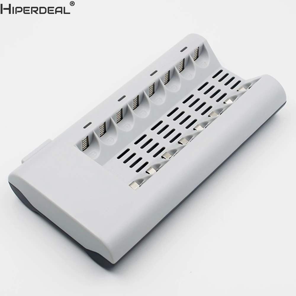 8 слотов зарядное устройство AA/AAA Ni-mh/Ni-Cd батареи перезаряжаемые батареи ЕС Plug