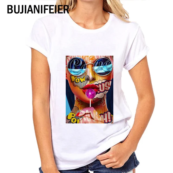BUJIANIFEIER 2019New Женская футболка для девочек летнее платье белая с коротким рукавом