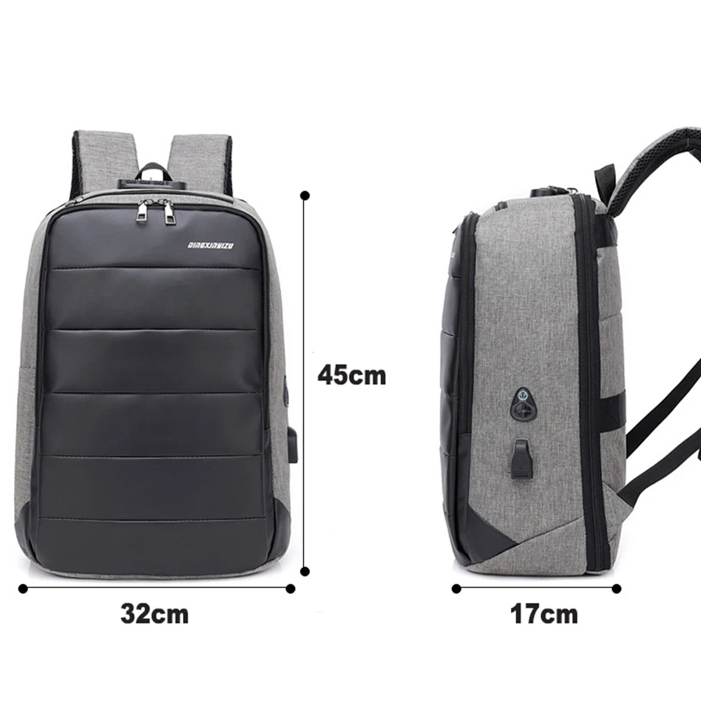 HeloFrn Противоугонный модный мужской рюкзак для ноутбука 15 6 С USB зарядкой