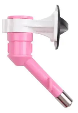 pink CIFEROWS питомец кошка собака вода поилка диспенсер еда стенд кормушка для хомяка блюдо миска бутылка пластиковая автоматическая фонтан поилка - Цвет: pink