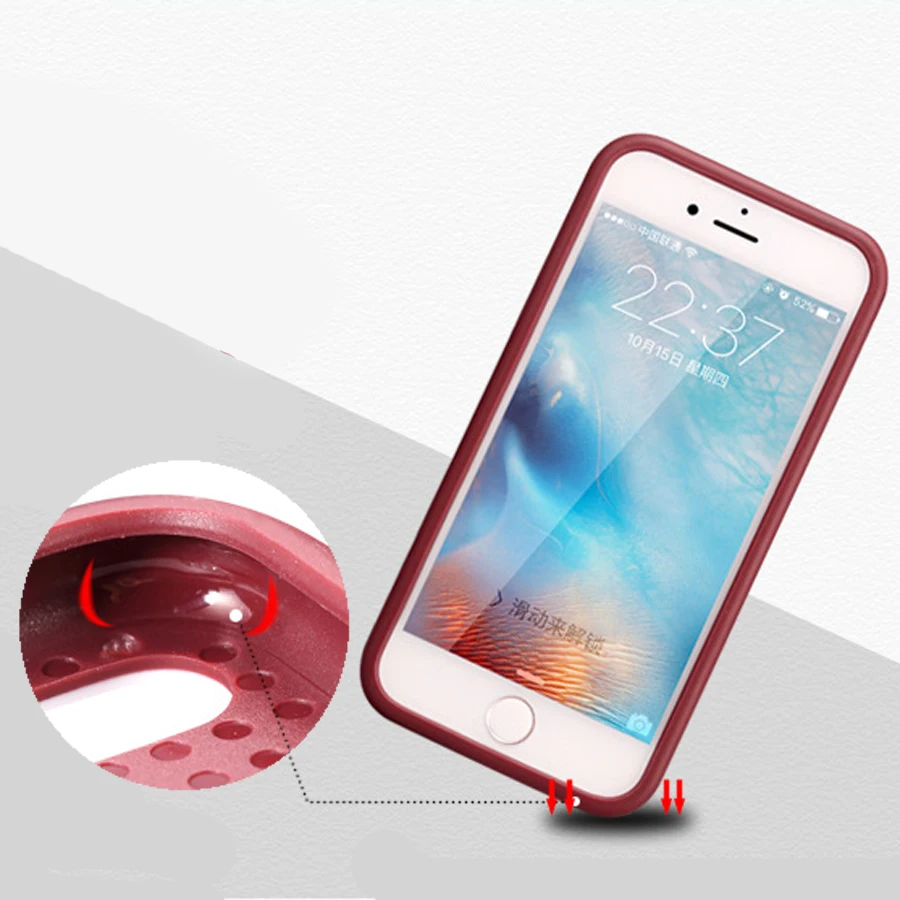 LANCASE для iphone 6s чехол силиконовый гибридный защитный 6 двухцветная рама