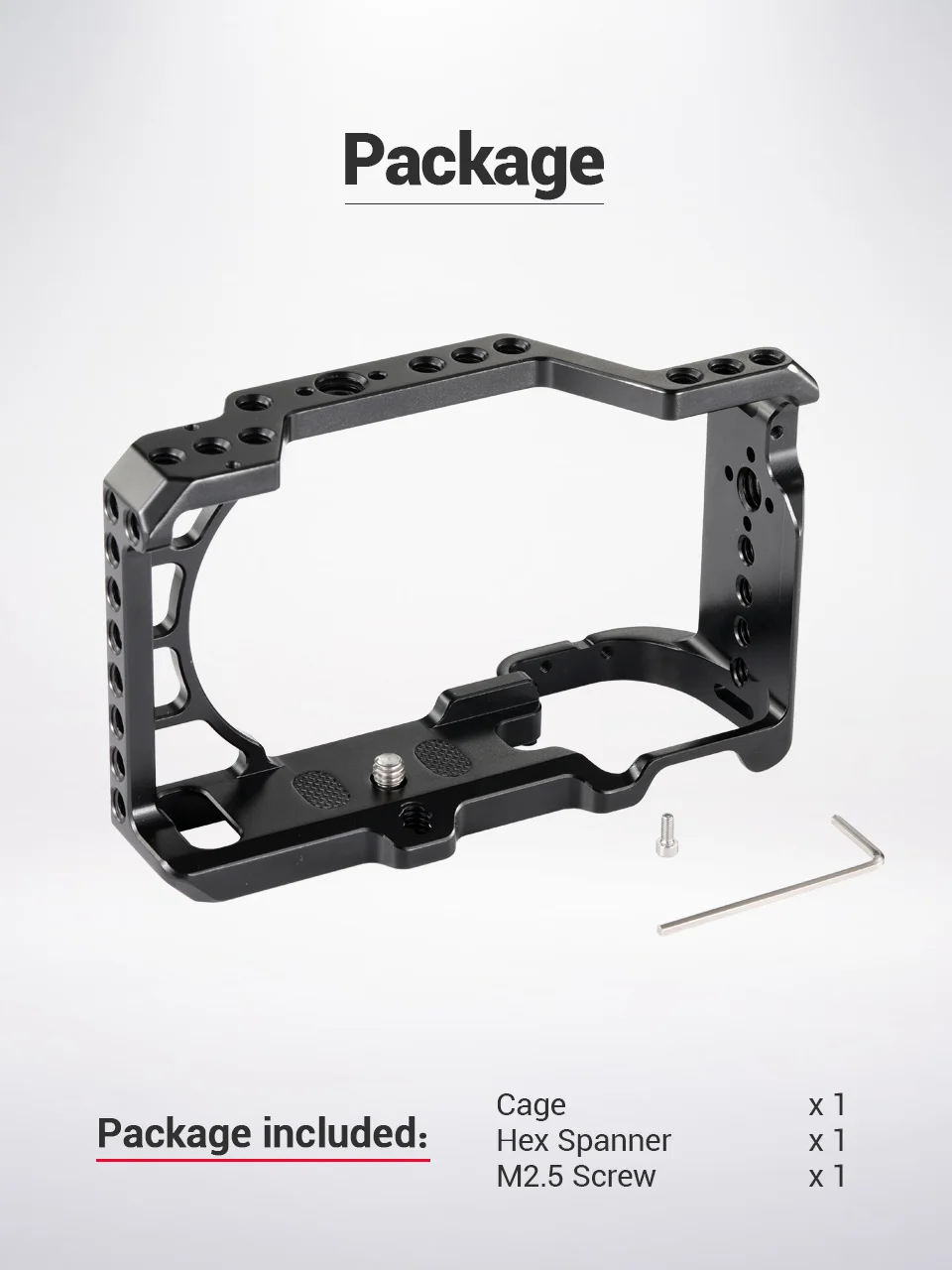Клетка SmallRig a6400 для sony A6300/A6400/A6500, в форме, для DSLR камеры с отверстиями для резьбы 1/4 и 3/8-2310