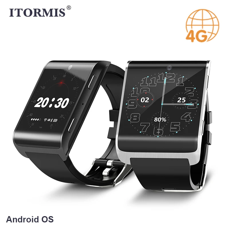 ITORMIS Android Smart Bluetooth телефон часы SmartWatch 4 г сети sim карты Сенсорный экран WiFi gps WhatsApp