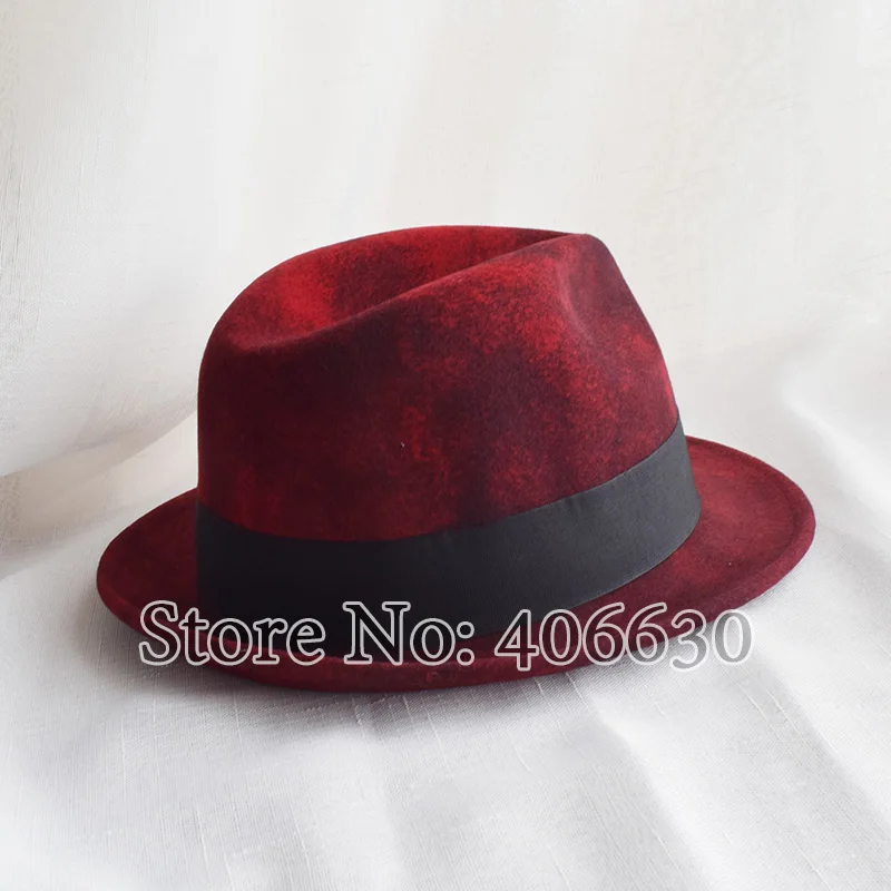 Winter Wool Felt Fedora Hats For Men Chapeau Masculino Fashion Panama Jazz Cap Free Shipping PWFE005