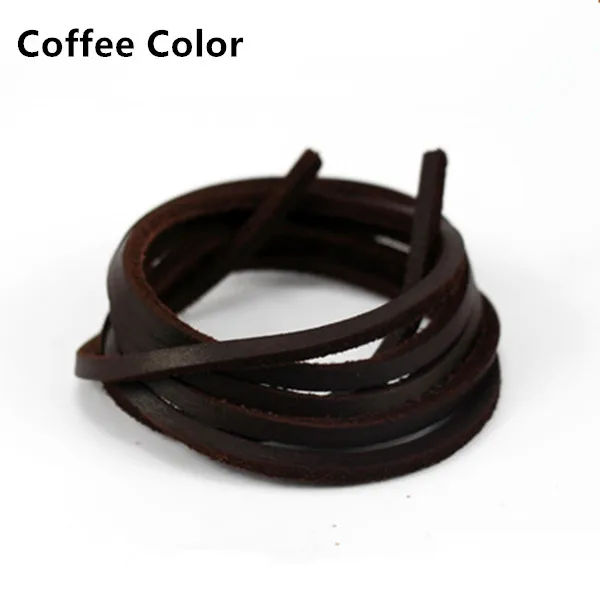 Coffee Color Кожаные шнурки высокого качества; мокасины; кожаная обувь из воловьей кожи; повседневные шнурки; Розничная и ; Прямая поставка - Цвет: Coffee Color