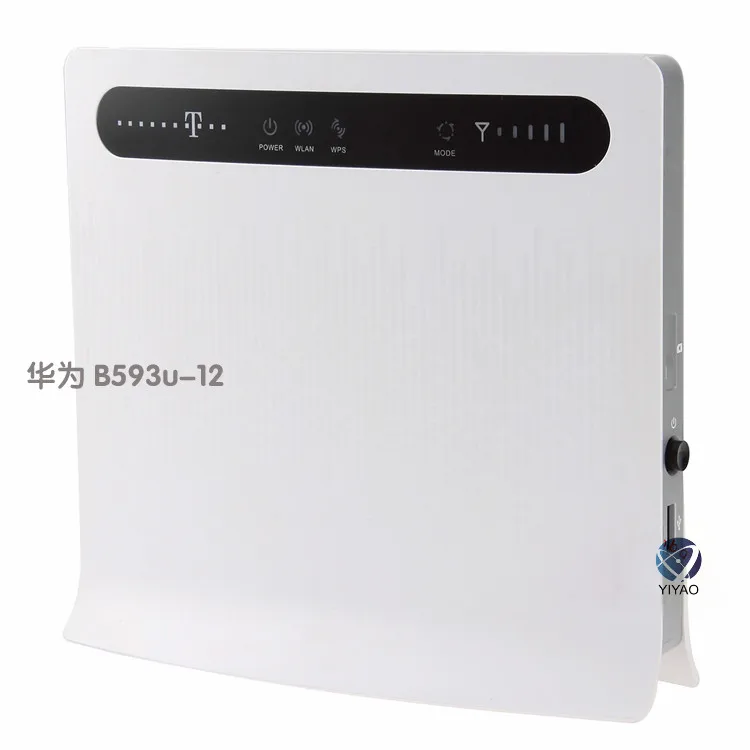 Разблокированный huawei B593 B593u-12+ 2 шт антенна 4G LTE 100 Мбит/с CPE маршрутизатор с sim-картой слот 4G LTE WiFi маршрутизатор с 4 Lan портом