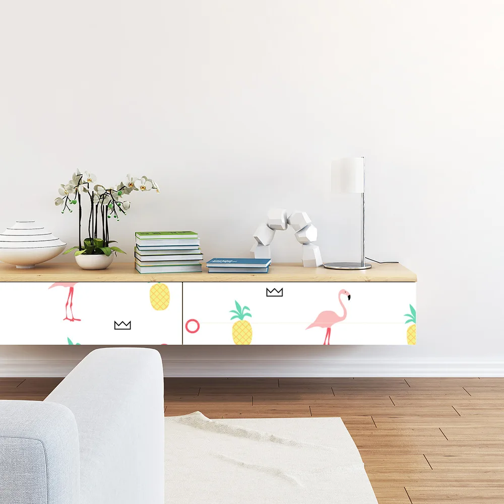 Настенные бумажные рулоны Funlife в скандинавском стиле с фламинго современная