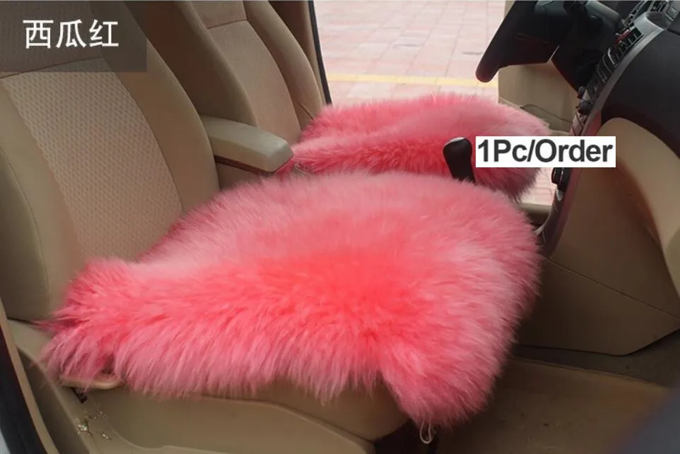 Универсальный чехол для автомобильных сидений розовые зимние Авто шерсти