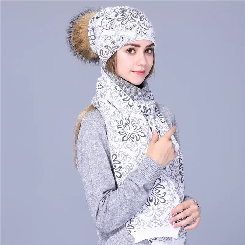 Xthree зимний шарф в китайском стиле шапка набор толстая двухслойная теплая