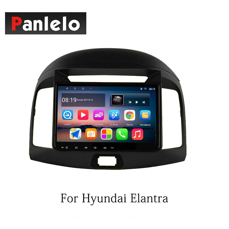 Elantra Panlelo Android 7,1 навигация для hyundai Avante IX25 IX45 Verna Tucson Mistra Elantra стерео зеркало Llink сенсорный экран - Цвет: Elantra