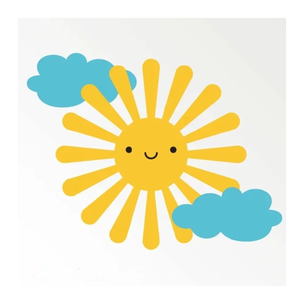 Настенные стикеры Happy Sun для детской комнаты милый Декор съемные наклейки T180709 |