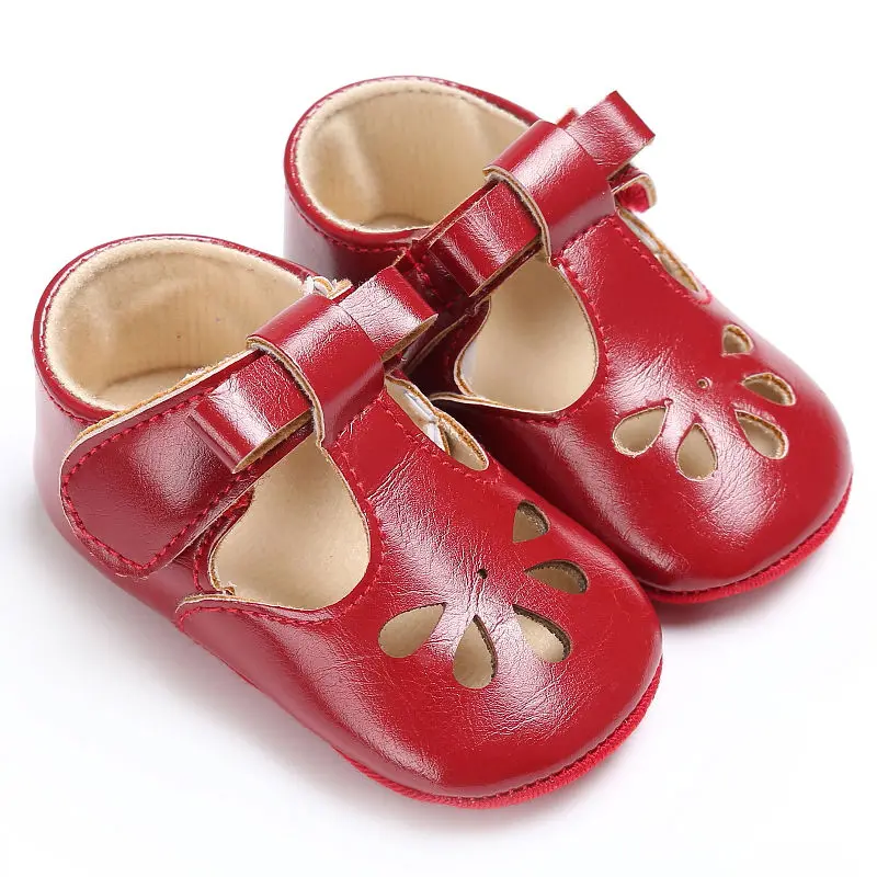 Baby Shoes Soft Bottom Anti-skid PU Leather Shoe For Infant Toddler Girls First Walkers 0-18M |