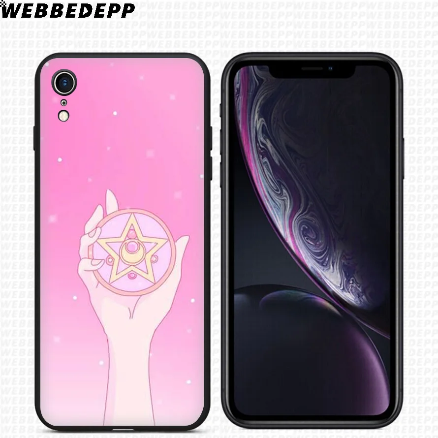 WEBBEDEPP Сейлор Мун Аниме Мягкий силиконовый чехол для iPhone 11 Pro Xr Xs Max X или 10 8 7 6 6S Plus 5 5S