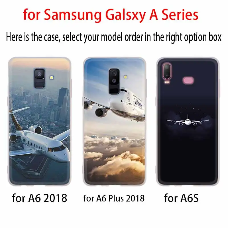 Самолеты дизайнерский чехол для Samsung Галактики A12/A20/A51/A70/A20s/A21s/A32/A50/A50s/A42/A52/A72 5G A8 A7 A6