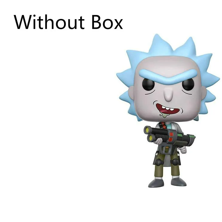 No Box Funko POP Рик и Морти мистер мисикс Пикл Рик с лазерной коллекцией модели детские игрушки Фигурки игрушки для детей - Цвет: No Box
