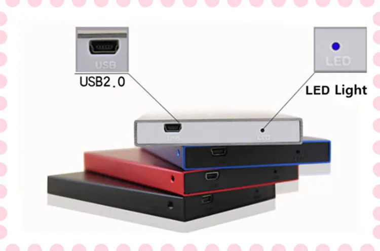 1 шт./лот алюминиевые Чехлы blueendless для hdd с кабелем USB 2 0 и корпусом SATA 5 дюйма