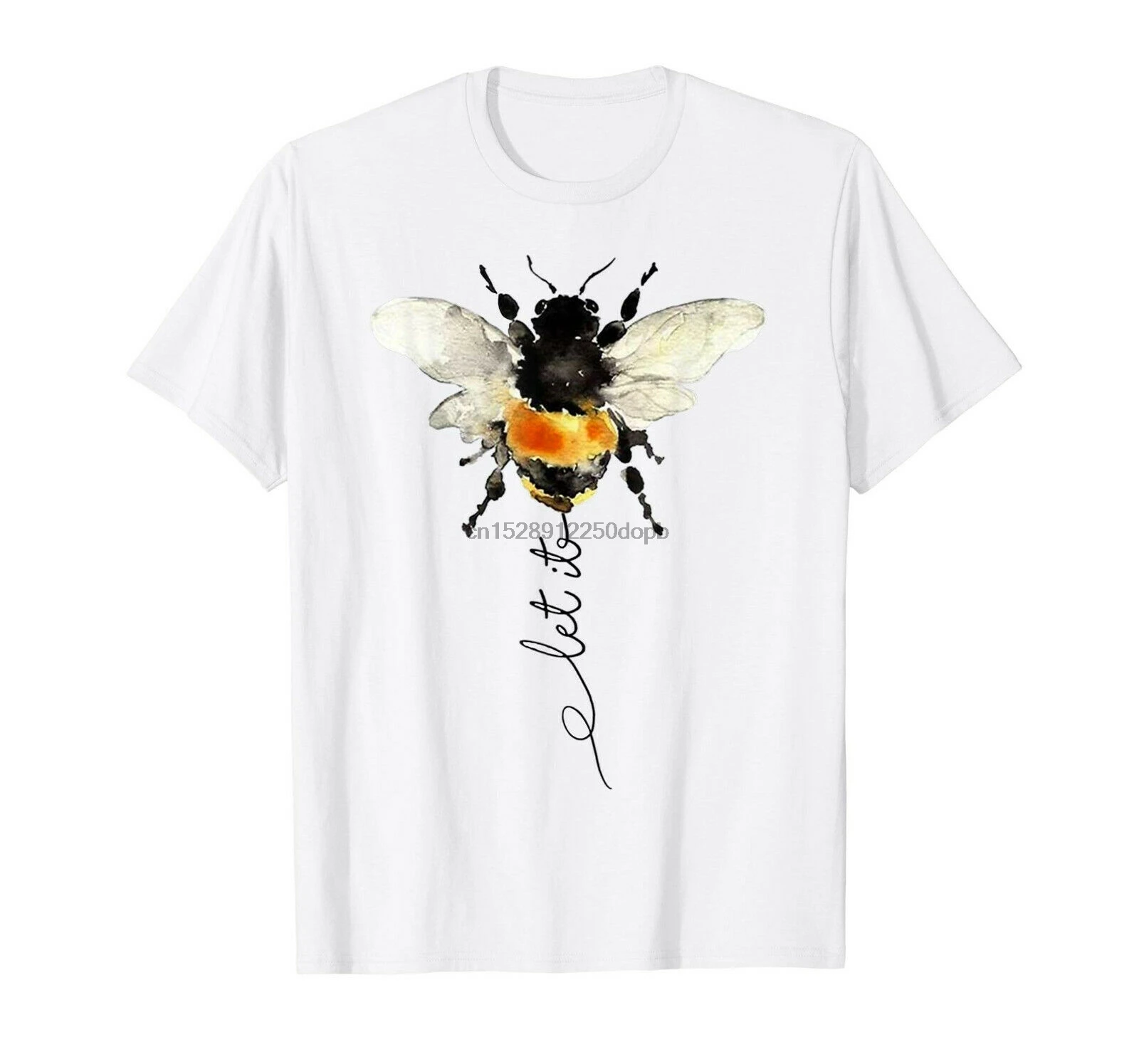 Let It Bee футболка модные брендовые футболки мужские летние повседневные с принтом