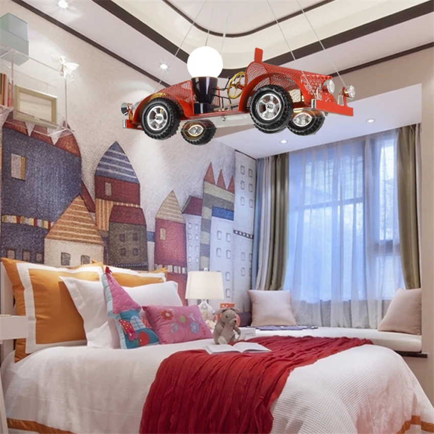 LED E27 Red Car Kitchen Dining&ampbar Pendant Lights Child Bedroom Lamp Christmas Gift Birthday Decoration Fixtures | Освещение