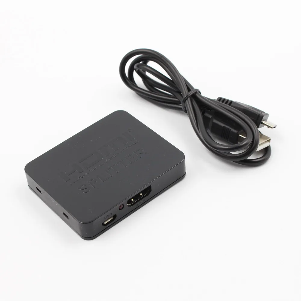 1 in 2 out 1080p 4K 1x2 HDCP Stripper 3D Splitter Power Signal Amplifier HDMI For HDTV DVD PS3 Xbox new arrive 5.16 |