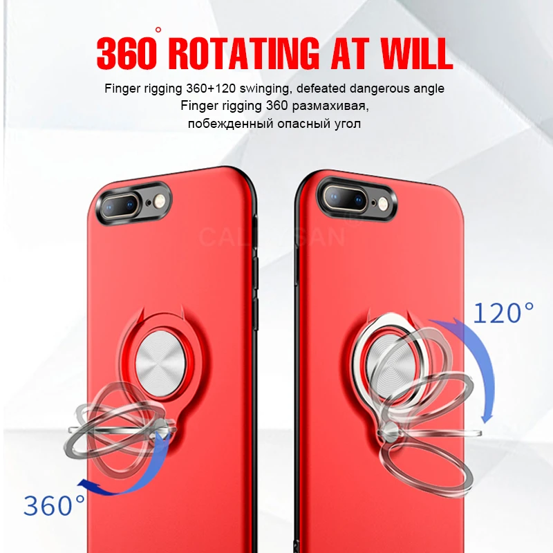 Роскошные противоударное кольцо держатель Case для айфон IPhone XR XS Max X 6 6s 7 8 чехол для телефона чехол для IPhone 6 6s 7 8 плюс Броня чехол