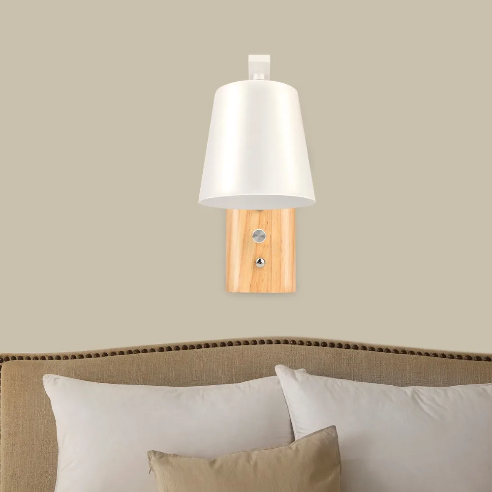 Современная простая настенная лампа в скандинавском стиле окрашенный Железный