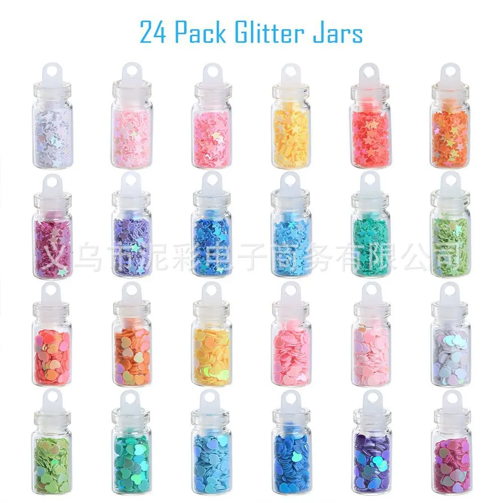 New 72 Pack Making Kits Supplies for Slime Including Foam Balls Fishbowl Beads Net Glitter Jars Pearls Sugar Paper Spoon | Игрушки и