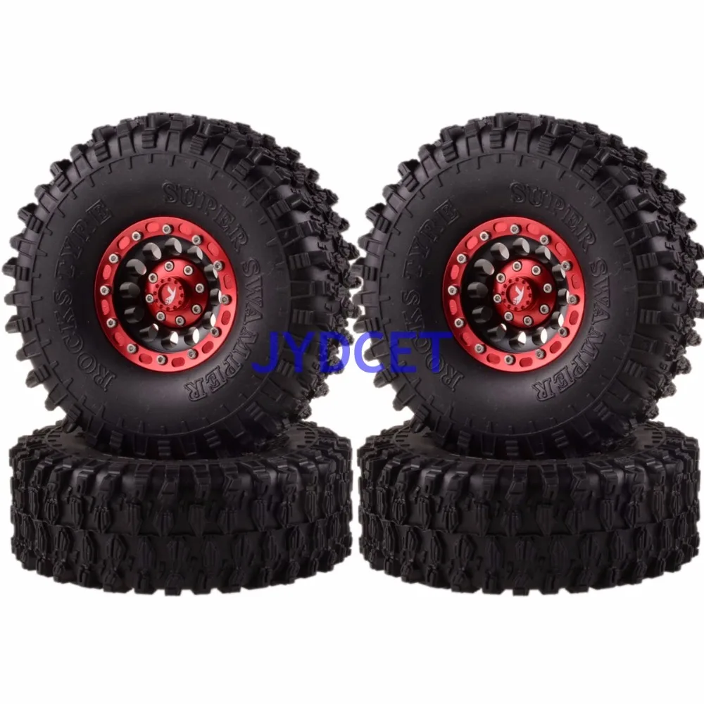 1060-7037 Рок Гусеничный 1 9 &quotBeadlock Колесные диски и 120 мм супер Swamper шины для 1/10 модели