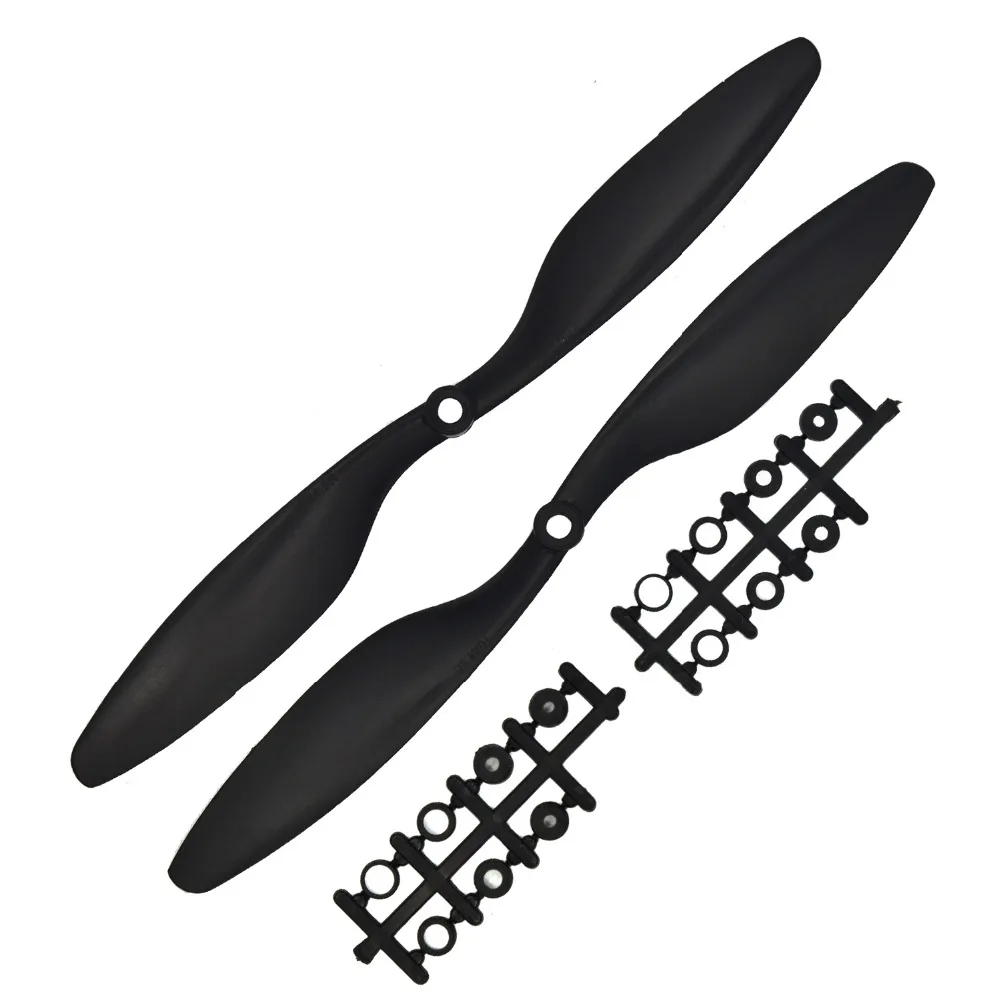 Rc Самолет Части FPV 2 пары 10 &quotBlade Propeller 1045 RC 4 оси X самолета НЛО самолет quadcopter|propeller