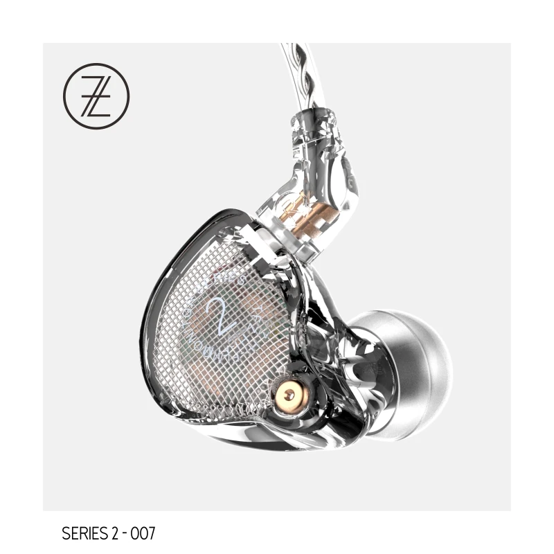007- Transparent The Fragant Zither/серия 2 HIFI монитор наушники TFZ S2 индивидуальные динамические DJ наушники 3,5 мм разъем для iPhone ipod Android - Цвет: 007- Transparent