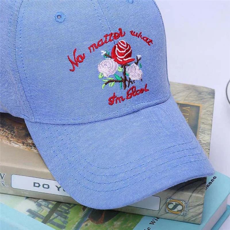 Бейсболка с принтом в виде Розы Женская винтажная Кепка Snapback для девушек и