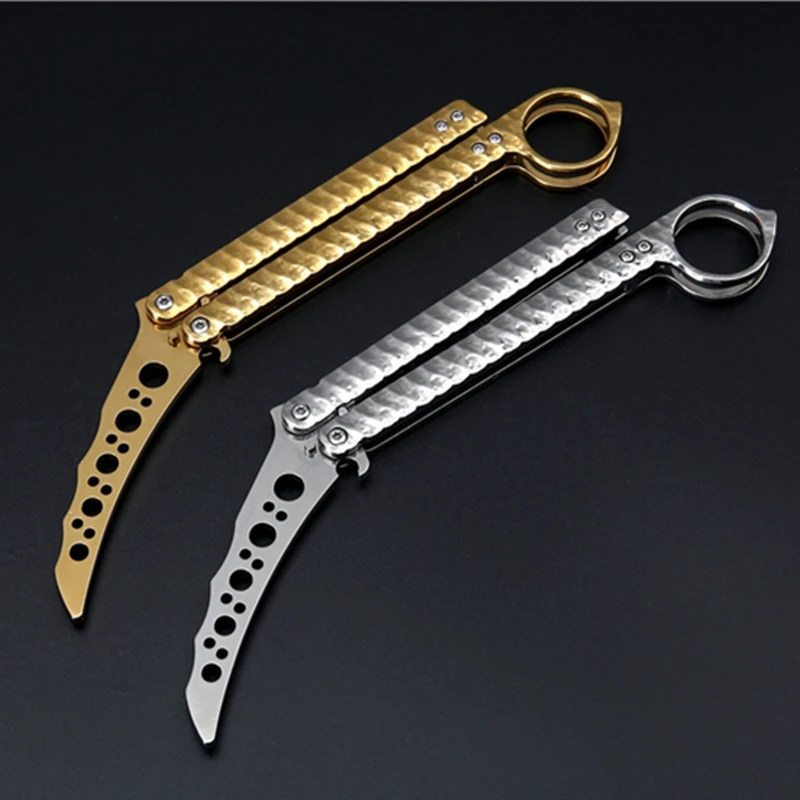 HAOXIA 50 для тусклых лезвий многоцветная практика бабочка в Balisong нож тренера|blades for knife|for knifepractice butterfly |