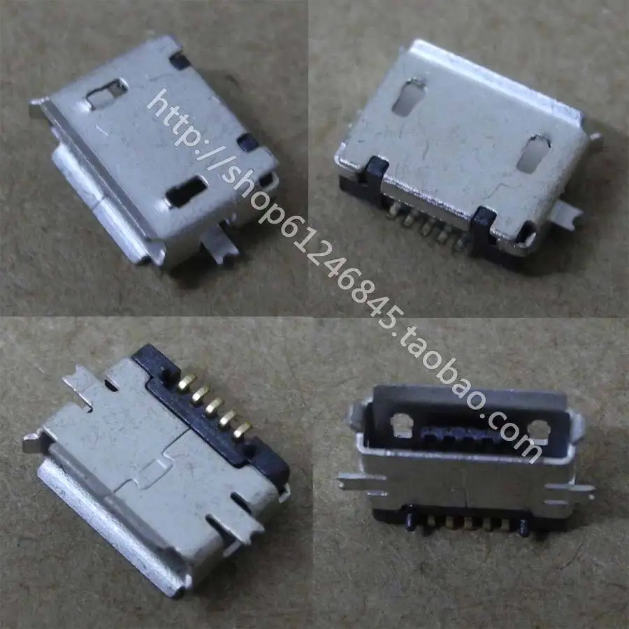 

free shipping for Netbook Tablet PC phone Micro USB data interface plug the end SMD 5P AB type U045