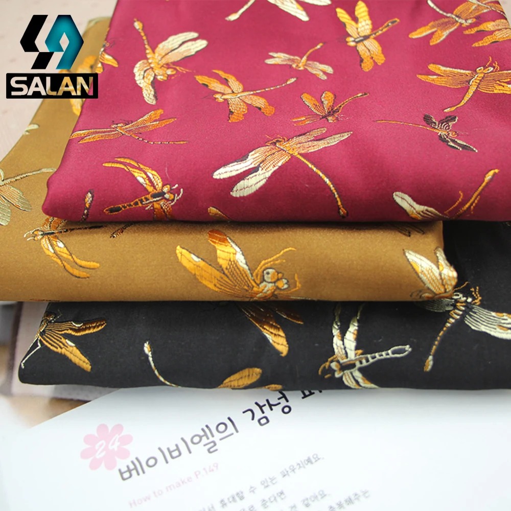 Имитация шелка cheongsam одежда Высококачественная прядильная шелковая ткань ручная