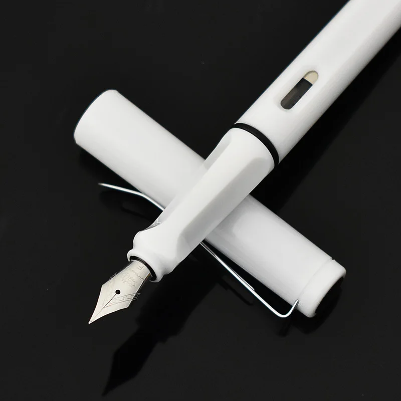 JINHAO 599A карамельный цвет пластиковая перьевая ручка с чернильным пакетом для