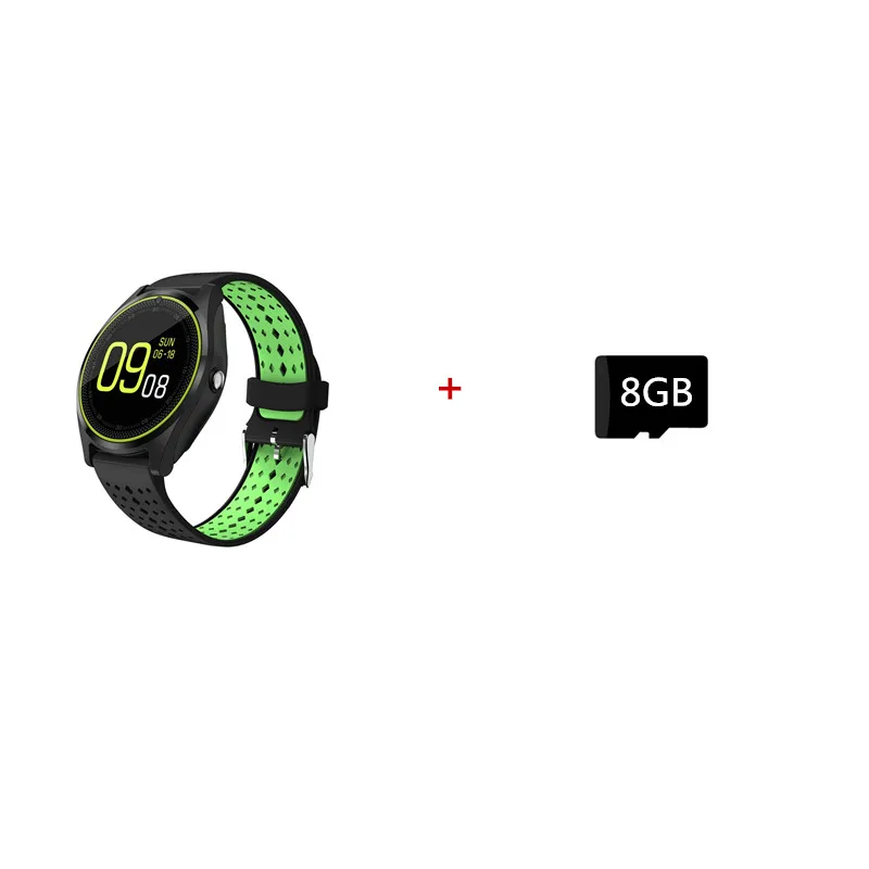 Bluetooth Смарт-часы телефон с камерой Smartwatch поддержка sim-карты наручные часы для телефона Android беспроводные устройства - Цвет: Black 8GB