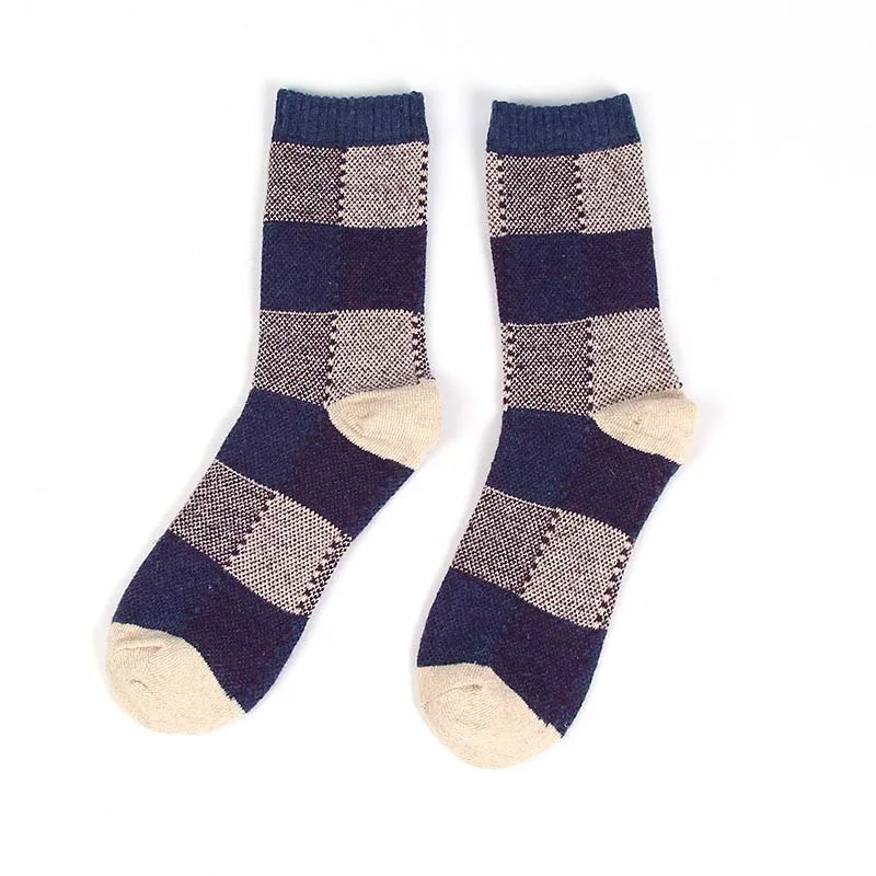 

[EIOISAPRA]Plaid Socks Men Japan Harajuku Creative Style Calcetines Hombre Casual Breathable Warm Comfort Antiskid Sokken