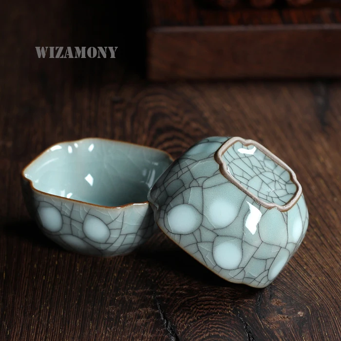 10 шт. Китайский Longquan Celadon фарфор кунг фу КИТАЙСКИЕ чашки чаша для чая 40 мл