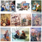 Набор для алмазной вышивки Любовь пар, мозаика из резиновой ленты 5D сделай сам, набор для 3D вышивки крестиком, декор для комнаты, Мультяшные ремесла