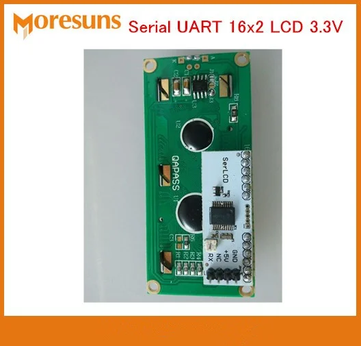 Быстрая бесплатная доставка Серийный UART 16x2 LCD 3 V/Серийный порт дисплей матч для