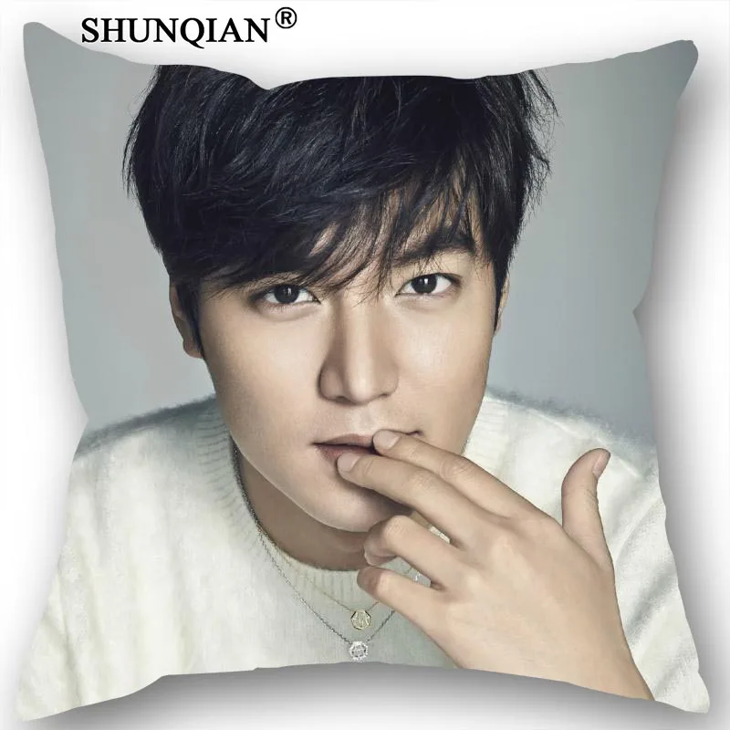 Горячая Распродажа наволочки на заказ Lee Min Ho 35x35 см односторонние чехлы подушки