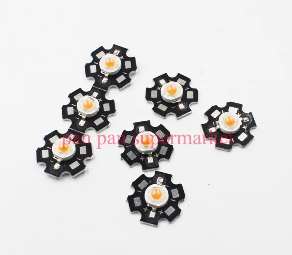 10 100 шт./лот 3 Вт полный спектр led grow chip с PCB star lights широкий 400nm 840nm диод для