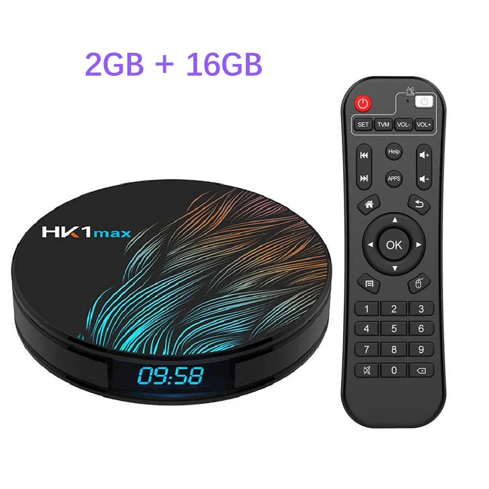 2G 16G Смарт Android 9,0 ТВ-бокс 4 Гб ОЗУ 64 Гб HK1 MAX Rockchip RK3328 USB3.0 1080 P H.265 4 K 60fps двойной Wifi Google Голосовое управление HK1MAX - Цвет: 2G 16G