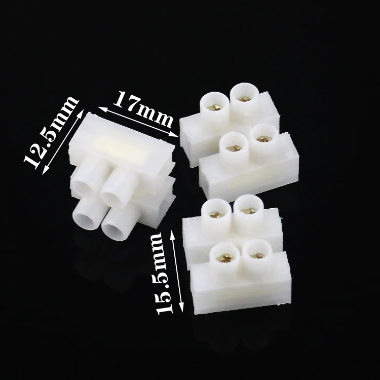 

Hot New Practical Durable 20A 2 Way Electrical Screw Terminal Block Connector