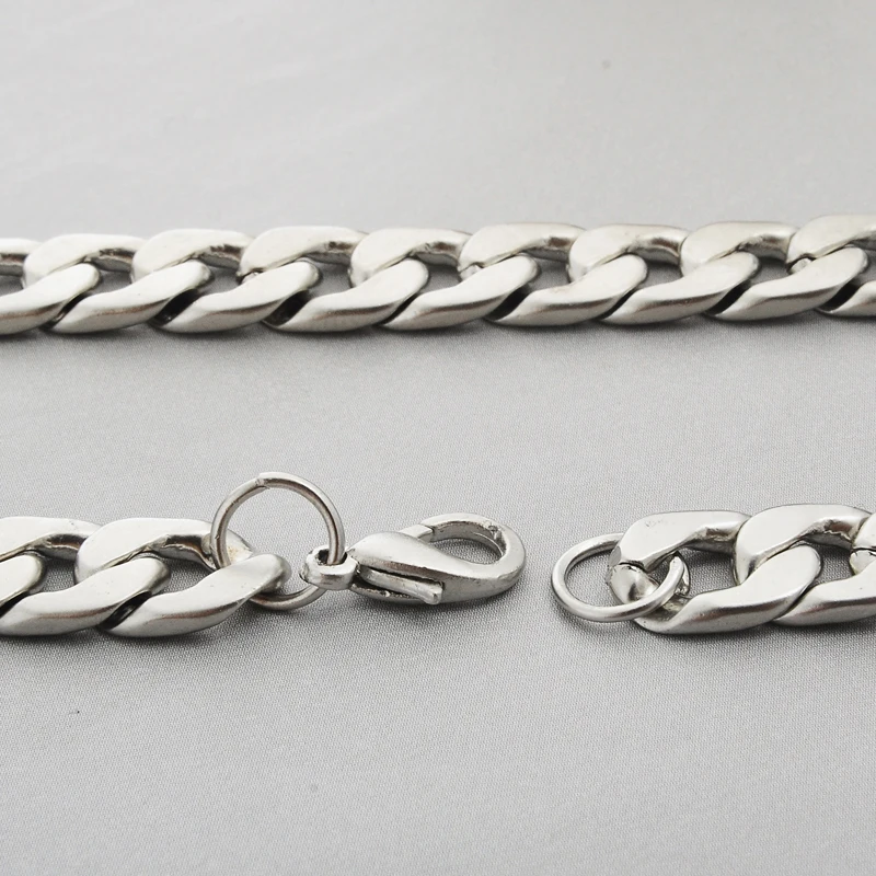 Цепочка мужская из титановой стали модное ожерелье сплава крутая натуральной